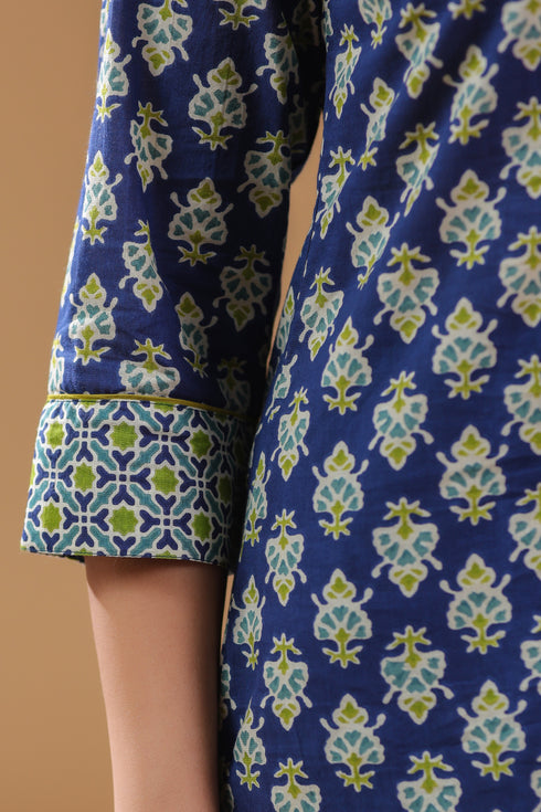 Women Ethnic Motifs Printed Pure Cotton Top